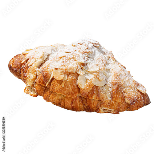 Almond croissant with powdered sugar