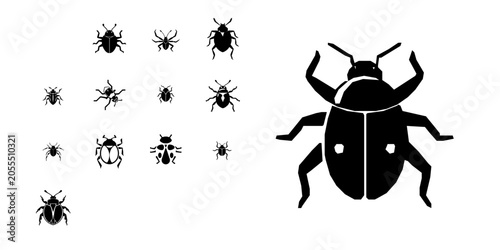 Obraz na płótnie Bug Debugging Icon