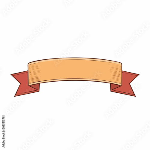 Vintage Ribbon Banner Illustration