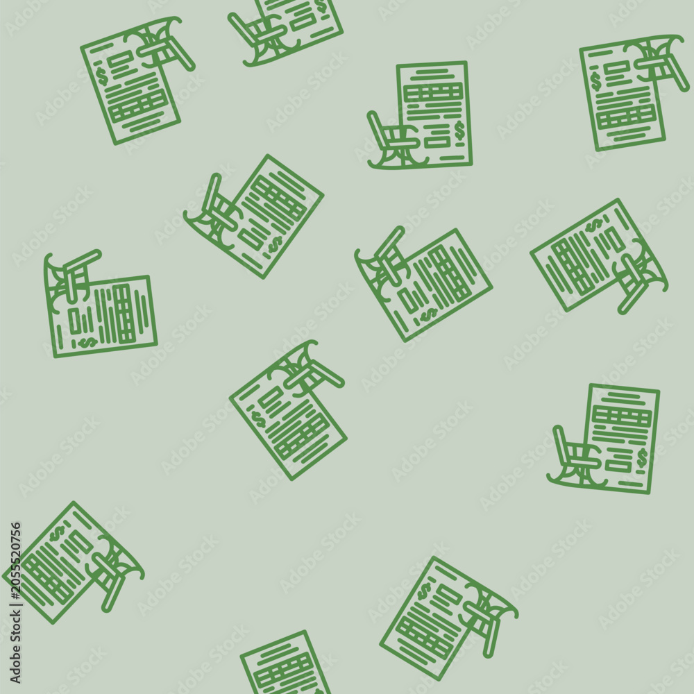 Fototapeta premium retirement planning budget planning line seamless pattern retirement planning budget planning thin line illustration