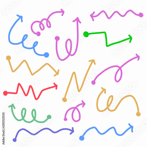 Multicolor dynamic arrows