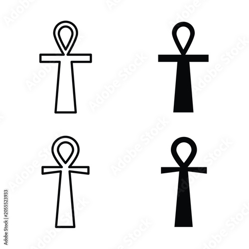 Tableau sur toile Ankh icon
