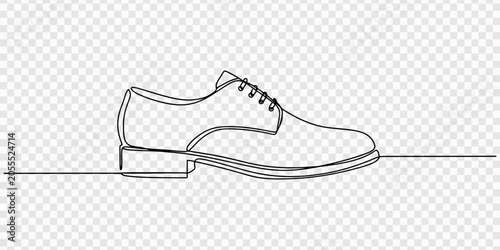Continuous single - line drawing of safety work shoes, sneaker   continuous one line drawing, Continuous one line drawing of sneakers vector, Shoes continuous one line drawing. Sports shoes in a line