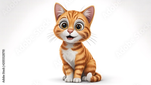 Cute orange tabby kitten
