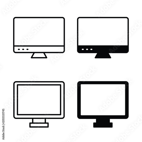 Quadro su tela Computer Screen icon