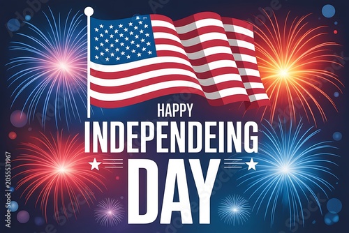 Independence Day Party Invitation Poster Template High Resolution Picture