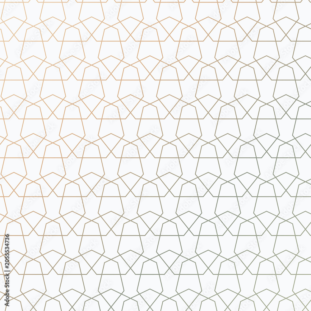Obraz premium Elegant Islamic Geometric Gradient Pattern
