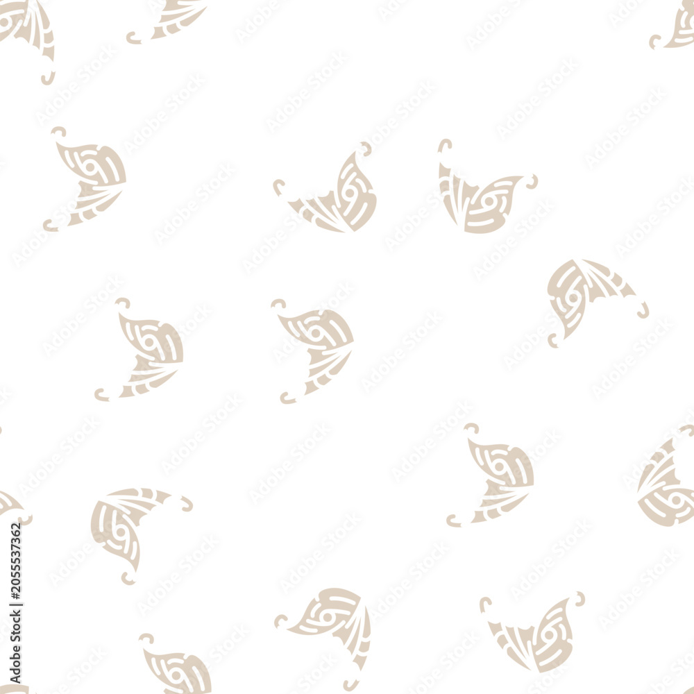 Naklejka premium elf wing glyph vector seamless pattern. elf wing thin illustration