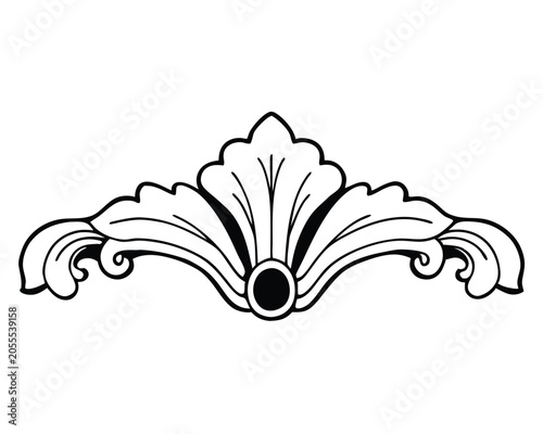 decorative element design isolated on white backgr