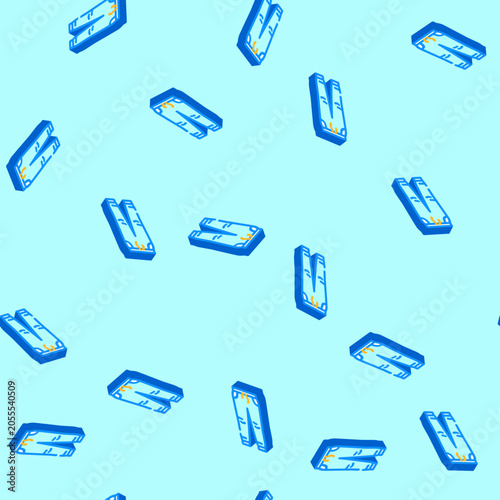 Foto track pants streetwear cloth fashion isometric seamless pattern