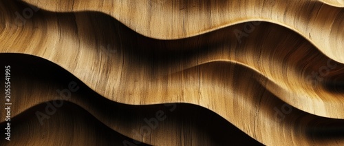 Wavy wood texture reveals natural warmth