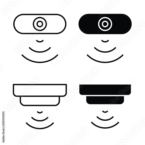 Billede på lærred Motion detector icon