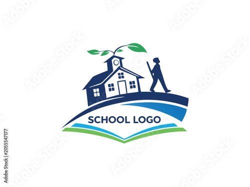 school logo template vector icon design
