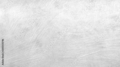 Foto Brushed metal texture in silver, perfect for a sleek desktop wallpaper