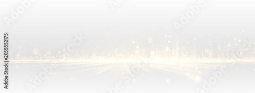 Foto gold Transparent png of dynamic glowing golden light lines and particles with br