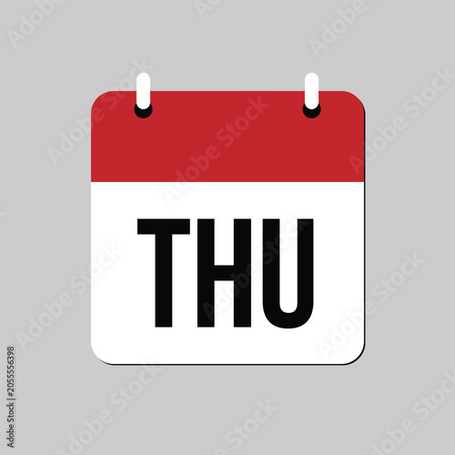 Minimal flat calendar icon displaying 