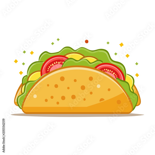 Cartoon Taco Illustration
