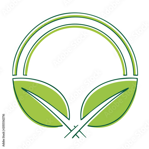 Leaf logo design vector illustration