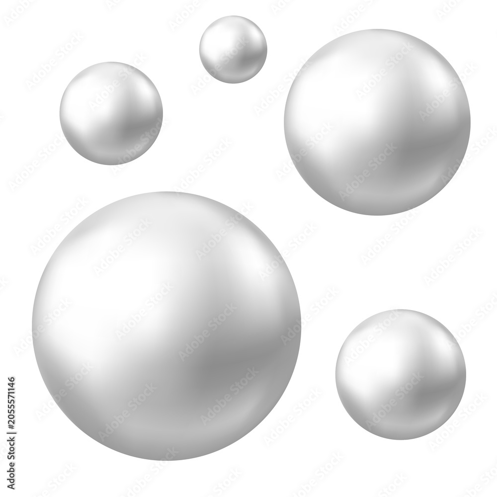 Fototapeta premium Chrome, silver or aluminum 3d sphere.