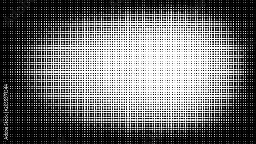 Abstract halftone dot pattern forming smooth gradient background. Perfect for graphic design, texture overlays, and retro effects.