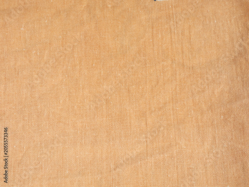 Slika na platnu Orange cotton fabric texture with plain weave pattern