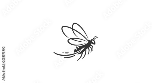 Foto Stylized Bee or Wasp Vector Icon