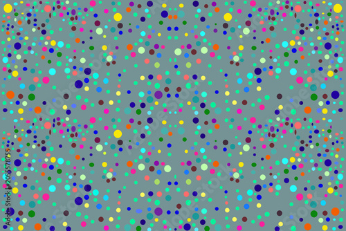 Abstract background featuring colorful circles of different sizes arranged on a clean plain backdrop. Modern geometric design with vibrant colors, perfect for wallpapers, presentations, web banners, s