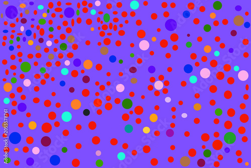 Abstract background featuring colorful circles of different sizes arranged on a clean plain backdrop. Modern geometric design with vibrant colors, made with adobe photoshop not generated with AI
