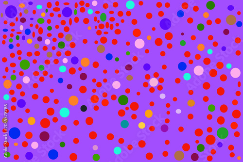 Abstract background featuring colorful circles of different sizes arranged on a clean plain backdrop. Modern geometric design with vibrant colors, perfect for wallpapers, presentations, web banners, s