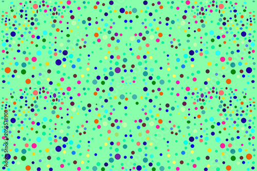 Abstract background featuring colorful circles of different sizes arranged on a clean plain backdrop. Modern geometric design with vibrant colors, perfect for wallpapers, presentations, web banners, s
