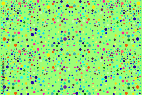 Colorful abstract circles of various sizes arranged on a clean plain background. This modern geometric design features vibrant colors, smooth shapes, and a minimalist aesthetic, making it ideal for wa