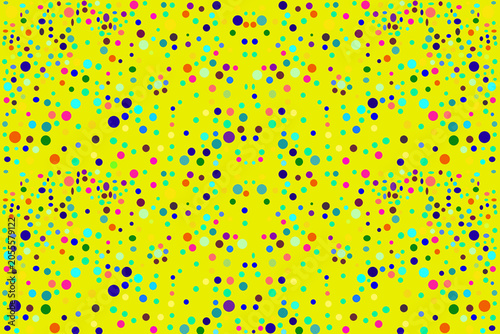 Abstract background featuring colorful circles of different sizes arranged on a clean plain backdrop. Modern geometric design with vibrant colors, perfect for wallpapers, presentations, web banners, s