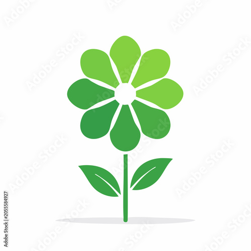 Green Flower Icon