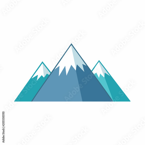Stylized Mountain Range Illustration