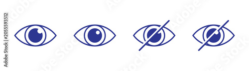 Fotografía Simple eye hide icon ideal for design and editing software like photoshop or Figma