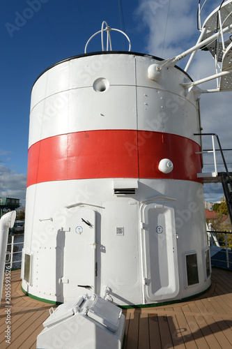The pipe of the scientific research vessel Vityaz