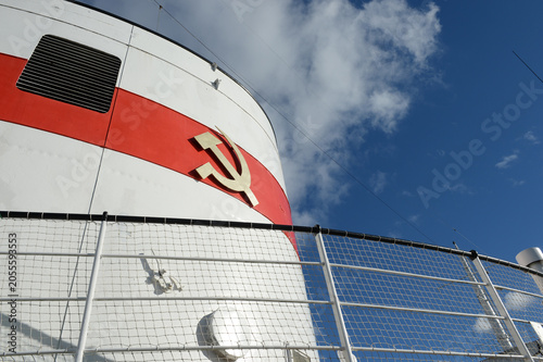 The pipe of the scientific research vessel Vityaz