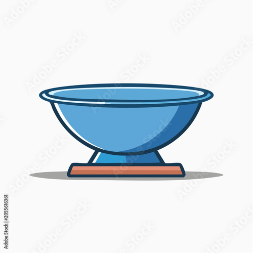 Blue Bowl on a Stand