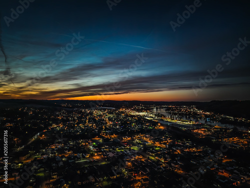 Twilight Cityscape of Charleston, WV