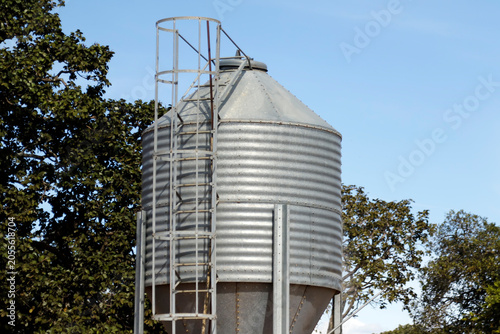 Corrugated Galvanized Steel Agricultural Storage Silo with Conical Hopper Bottom