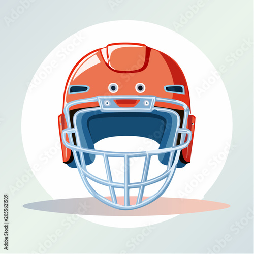 American Football Helmet Illustration