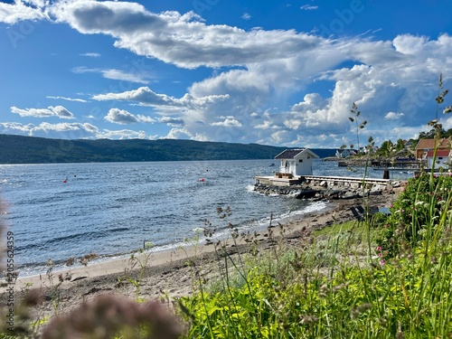 Canvas Print Hvitsten coastline and Oslo fjord, Norway