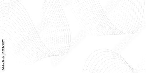 Fényképezés Abstract swirling lines on white background, curves