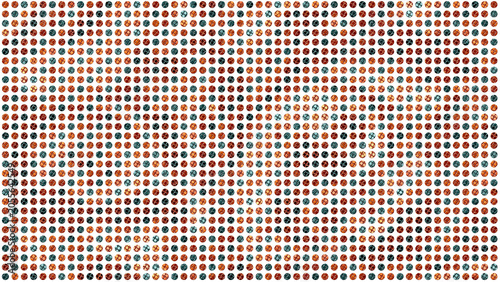 Foto Textured Dot Grid, Diagonal Autumn Colors, Transparent Background, 8K Ultra HD O