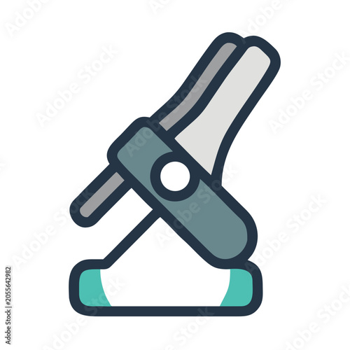 Foto Illustration of a Hole Puncher for Paper with Flat Design on Black Background