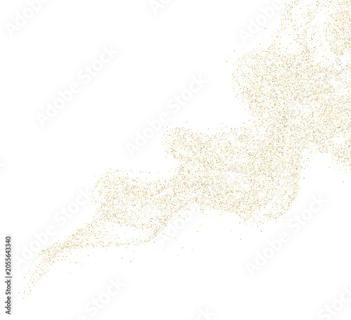 Canvas Print yellow Transparent png image of golden shimmering dust particles gracefully crea