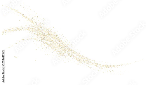 Canvas Print yellow Transparent png image of sparkling golden dust particles gracefully creat
