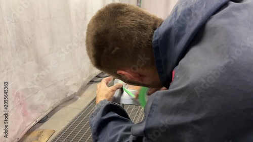 Repairing and painting motorcycle details