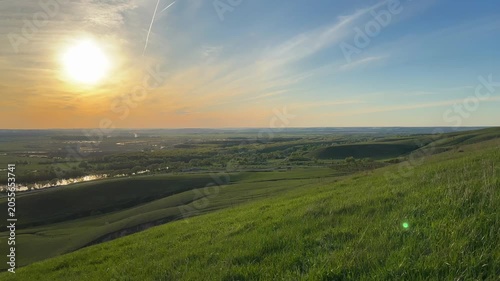 Sunset view from the hill