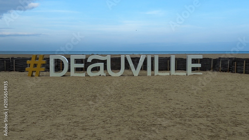 Seaside resort on the English Channel coast of Trouville-sur-Mer, Normandy, France, October 20, 2025
